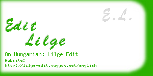 edit lilge business card